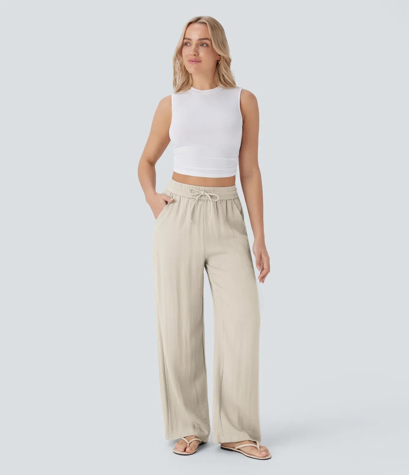 Lisa | Comfortabele & Luchtige Linnen Broek met Elegante Pijpen | 1+1 Gratis