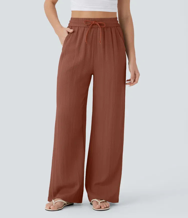 Lisa | Comfortabele & Luchtige Linnen Broek met Elegante Pijpen | 1+1 Gratis