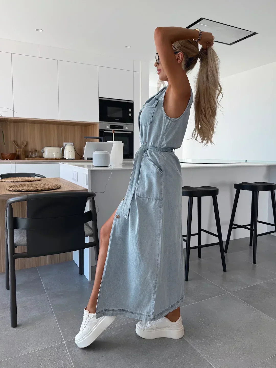 Joni | Maxi Denim Jurk