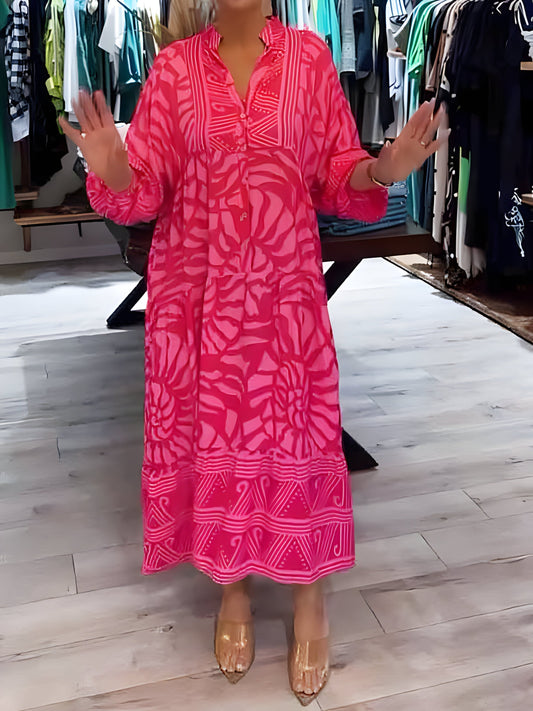 LunaChic – Jurk met Artistieke Print