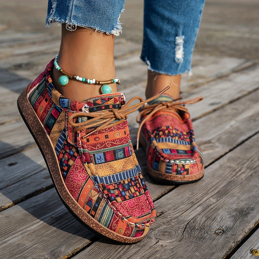 Lunachic | Kleurrijke Retro Damesschoenen