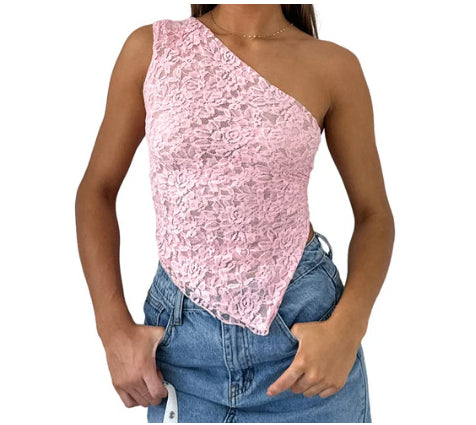 Mila | Stijlvolle Open Rug Lace Top
