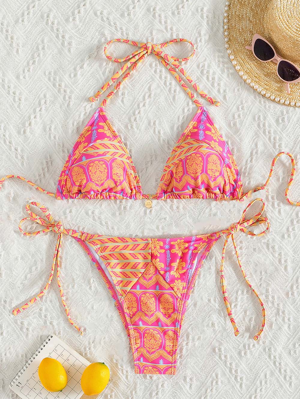 Farfalah | Trendy Triangel Bikini met Boho Print