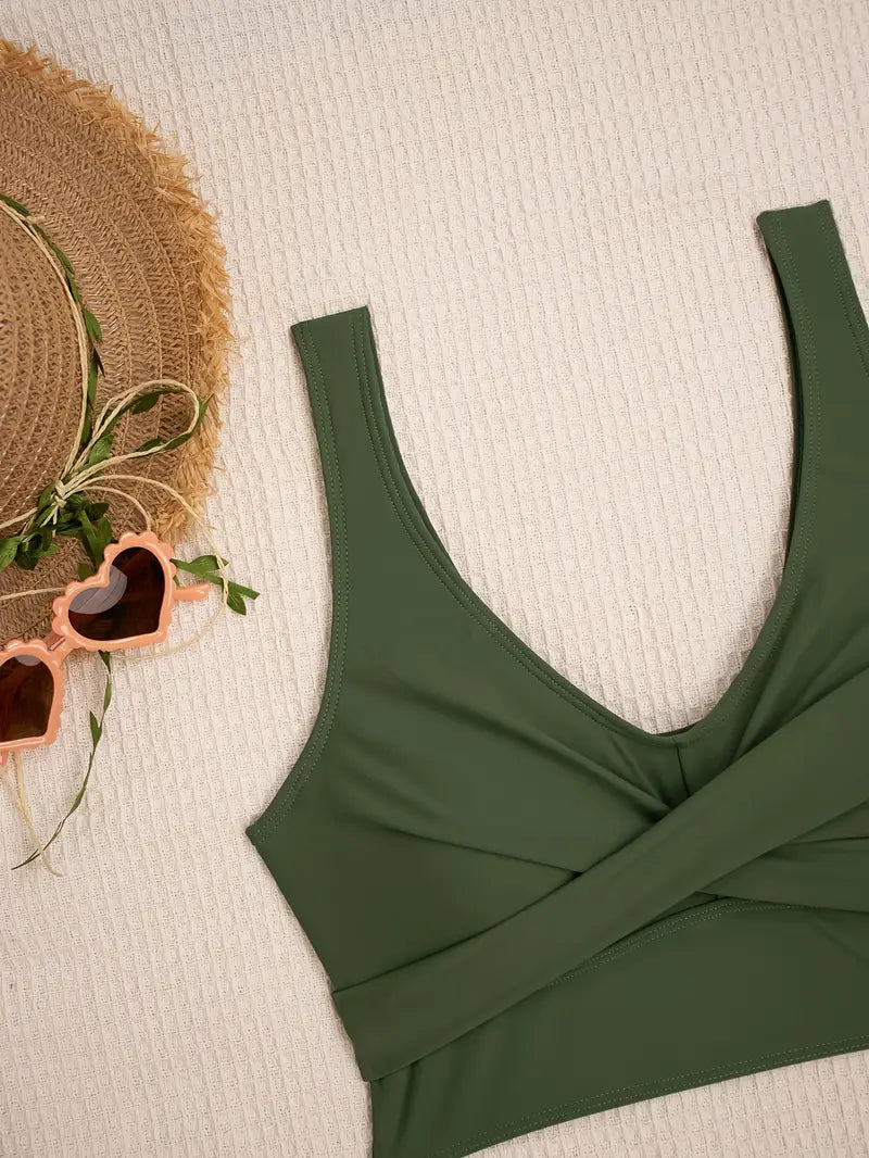 Julissa | Verfijnde Groene Bikini Set