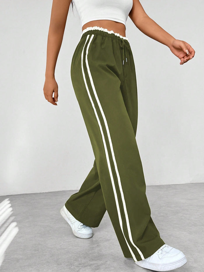 Kaeli | Sportieve Joggingbroek met Strepen