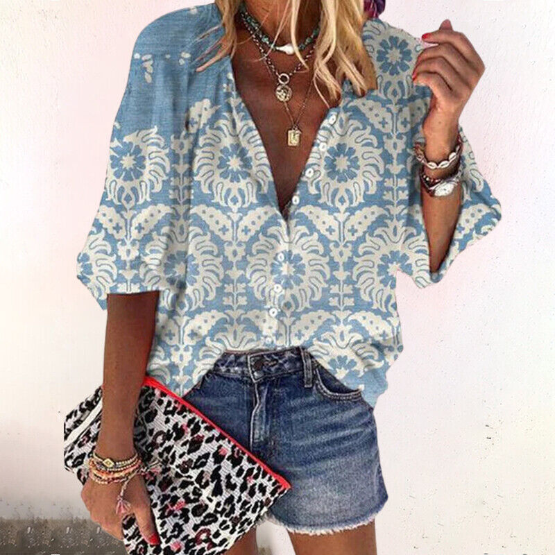 Mona | Zomerse Bohemian Bloemenblouse