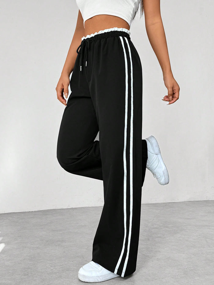 Kaeli | Sportieve Joggingbroek met Strepen